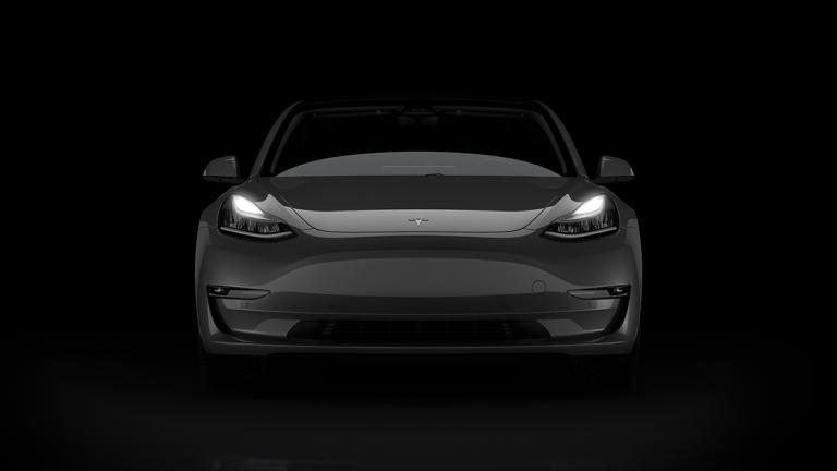 2023 Tesla Model 3 in black.